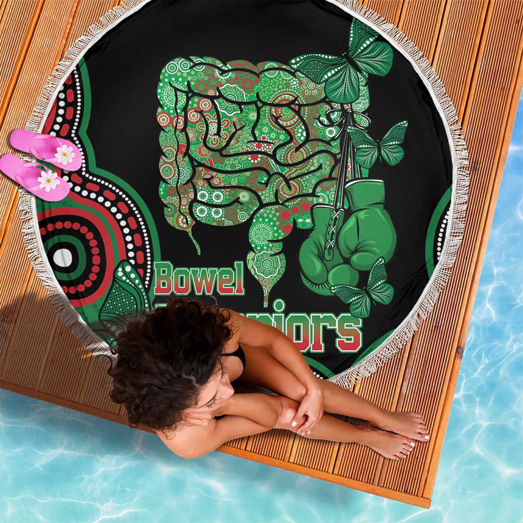 Australia Bowel Cancer Awareness Month Beach Blanket Boxing Gloves Warriors Aboriginal Art