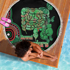 Australia Bowel Cancer Awareness Month Beach Blanket Boxing Gloves Warriors Aboriginal Art