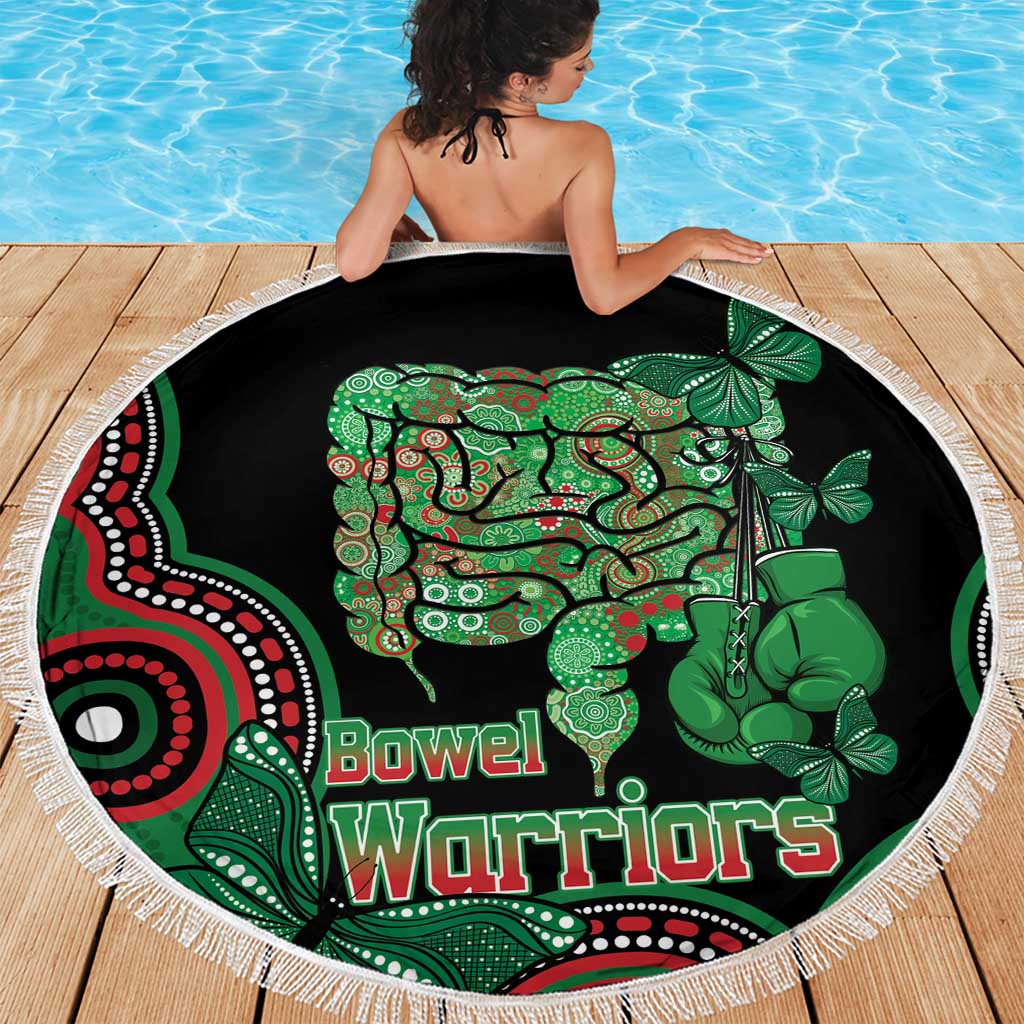Australia Bowel Cancer Awareness Month Beach Blanket Boxing Gloves Warriors Aboriginal Art