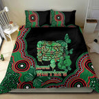 Australia Bowel Cancer Awareness Month Bedding Set Boxing Gloves Warriors Aboriginal Art