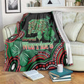 Australia Bowel Cancer Awareness Month Blanket Boxing Gloves Warriors Aboriginal Art