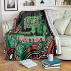 Australia Bowel Cancer Awareness Month Blanket Boxing Gloves Warriors Aboriginal Art