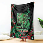 Australia Bowel Cancer Awareness Month Blanket Boxing Gloves Warriors Aboriginal Art