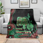 Australia Bowel Cancer Awareness Month Blanket Boxing Gloves Warriors Aboriginal Art