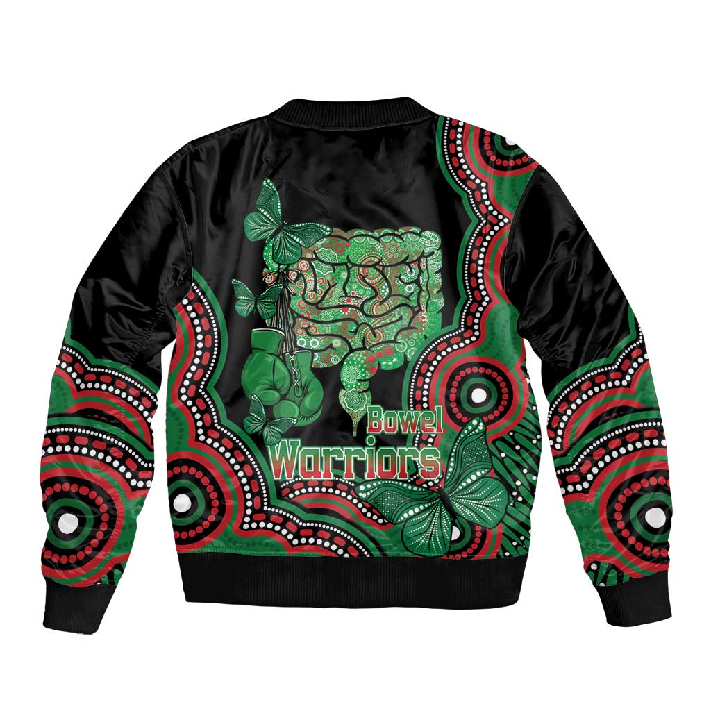 Australia Bowel Cancer Awareness Month Bomber Jacket Boxing Gloves Warriors Aboriginal Art