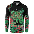 Australia Bowel Cancer Awareness Month Button Sweatshirt Boxing Gloves Warriors Aboriginal Art