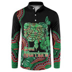 Australia Bowel Cancer Awareness Month Button Sweatshirt Boxing Gloves Warriors Aboriginal Art