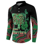 Australia Bowel Cancer Awareness Month Button Sweatshirt Boxing Gloves Warriors Aboriginal Art