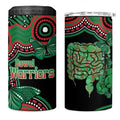 Australia Bowel Cancer Awareness Month 4 in 1 Can Cooler Tumbler Boxing Gloves Warriors Aboriginal Art