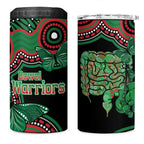 Australia Bowel Cancer Awareness Month 4 in 1 Can Cooler Tumbler Boxing Gloves Warriors Aboriginal Art