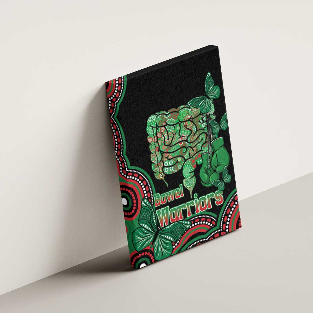 Australia Bowel Cancer Awareness Month Canvas Wall Art Boxing Gloves Warriors Aboriginal Art