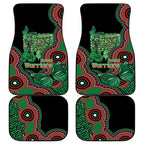Australia Bowel Cancer Awareness Month Car Mats Boxing Gloves Warriors Aboriginal Art