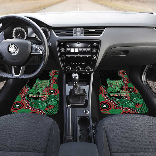 Australia Bowel Cancer Awareness Month Car Mats Boxing Gloves Warriors Aboriginal Art