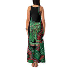 Australia Bowel Cancer Awareness Month Family Matching Tank Maxi Dress and Hawaiian Shirt Boxing Gloves Warriors Aboriginal Art