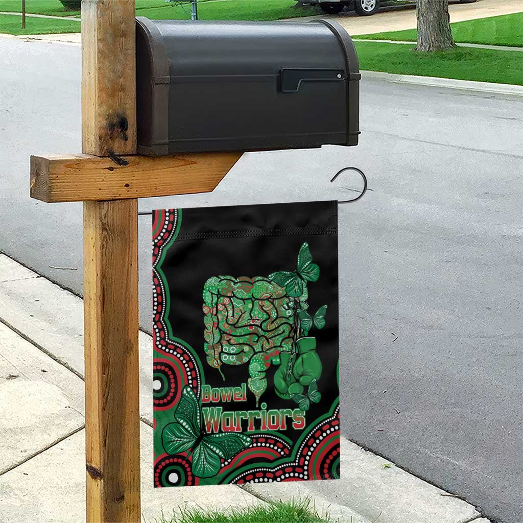 Australia Bowel Cancer Awareness Month Garden Flag Boxing Gloves Warriors Aboriginal Art