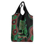 Australia Bowel Cancer Awareness Month Grocery Bag Boxing Gloves Warriors Aboriginal Art