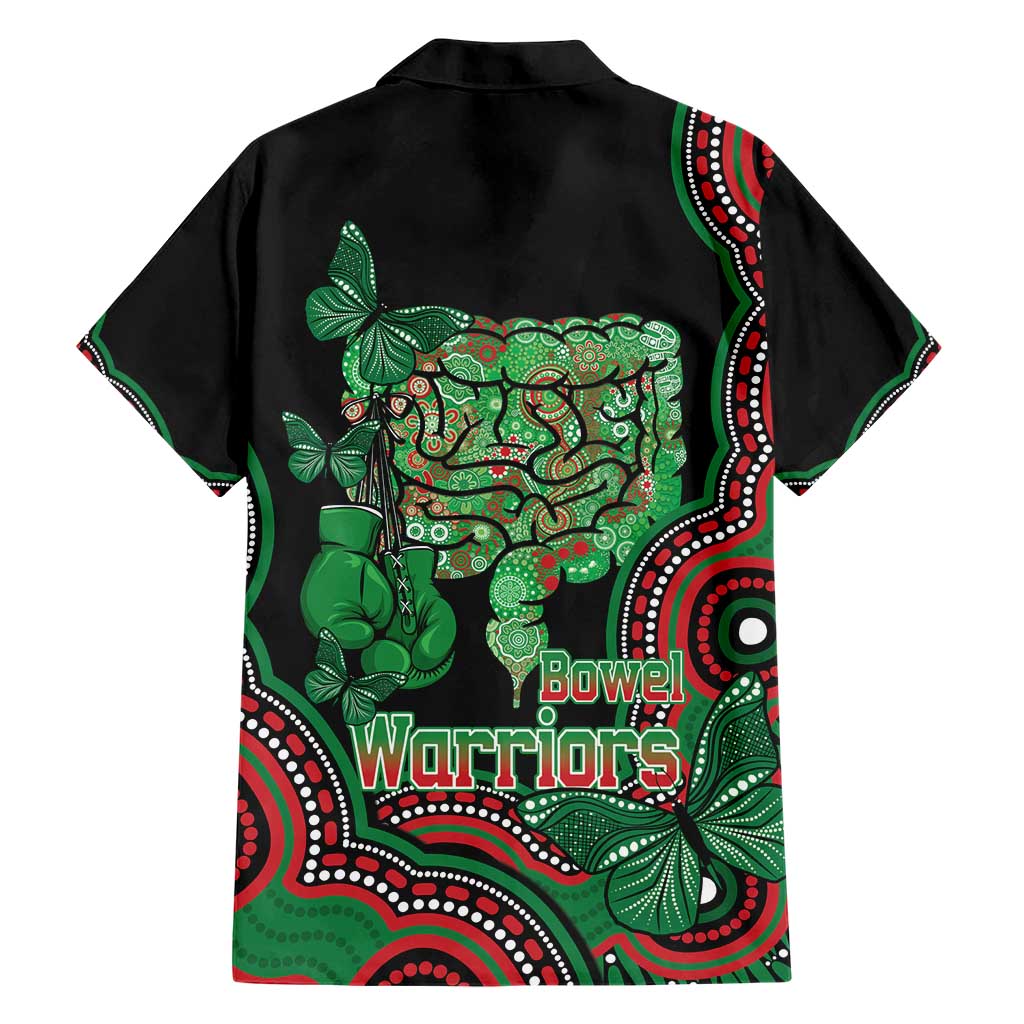 Australia Bowel Cancer Awareness Month Hawaiian Shirt Boxing Gloves Warriors Aboriginal Art