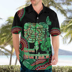 Australia Bowel Cancer Awareness Month Hawaiian Shirt Boxing Gloves Warriors Aboriginal Art