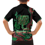 Australia Bowel Cancer Awareness Month Hawaiian Shirt Boxing Gloves Warriors Aboriginal Art