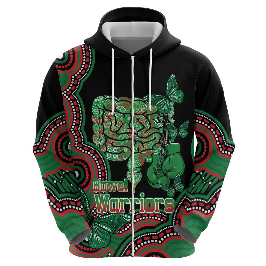 Australia Bowel Cancer Awareness Month Hoodie Boxing Gloves Warriors Aboriginal Art