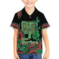 Australia Bowel Cancer Awareness Month Kid Hawaiian Shirt Boxing Gloves Warriors Aboriginal Art
