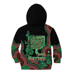 Australia Bowel Cancer Awareness Month Kid Hoodie Boxing Gloves Warriors Aboriginal Art
