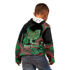 Australia Bowel Cancer Awareness Month Kid Hoodie Boxing Gloves Warriors Aboriginal Art