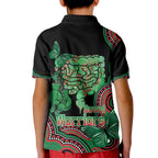 Australia Bowel Cancer Awareness Month Kid Polo Shirt Boxing Gloves Warriors Aboriginal Art