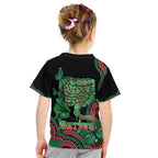 Australia Bowel Cancer Awareness Month Kid T Shirt Boxing Gloves Warriors Aboriginal Art