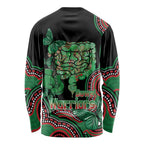 Australia Bowel Cancer Awareness Month Long Sleeve Shirt Boxing Gloves Warriors Aboriginal Art