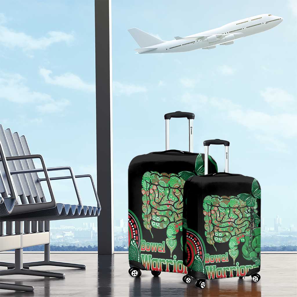 Australia Bowel Cancer Awareness Month Luggage Cover Boxing Gloves Warriors Aboriginal Art