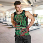 Australia Bowel Cancer Awareness Month Men Tank Top Boxing Gloves Warriors Aboriginal Art