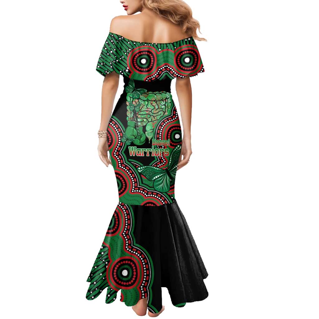 Australia Bowel Cancer Awareness Month Mermaid Dress Boxing Gloves Warriors Aboriginal Art