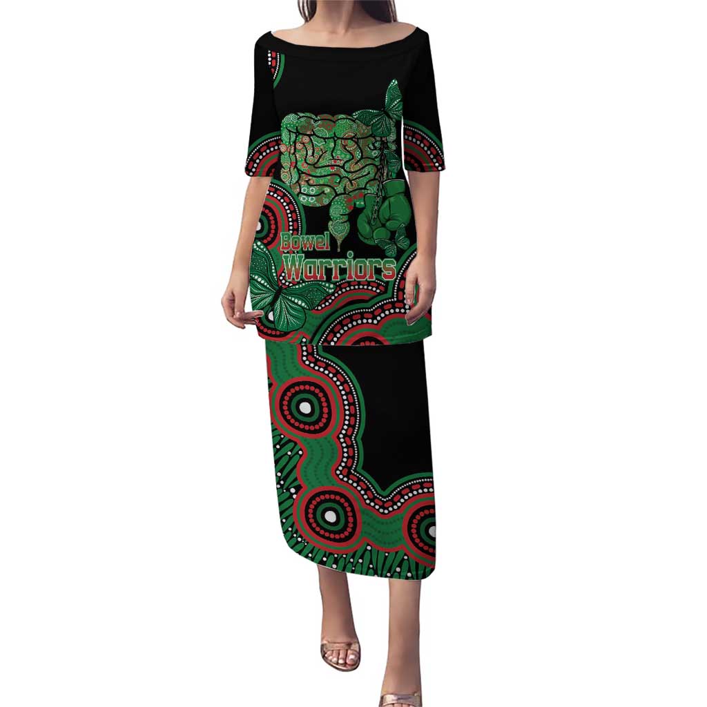 Australia Bowel Cancer Awareness Month Puletasi Boxing Gloves Warriors Aboriginal Art