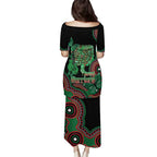 Australia Bowel Cancer Awareness Month Puletasi Boxing Gloves Warriors Aboriginal Art