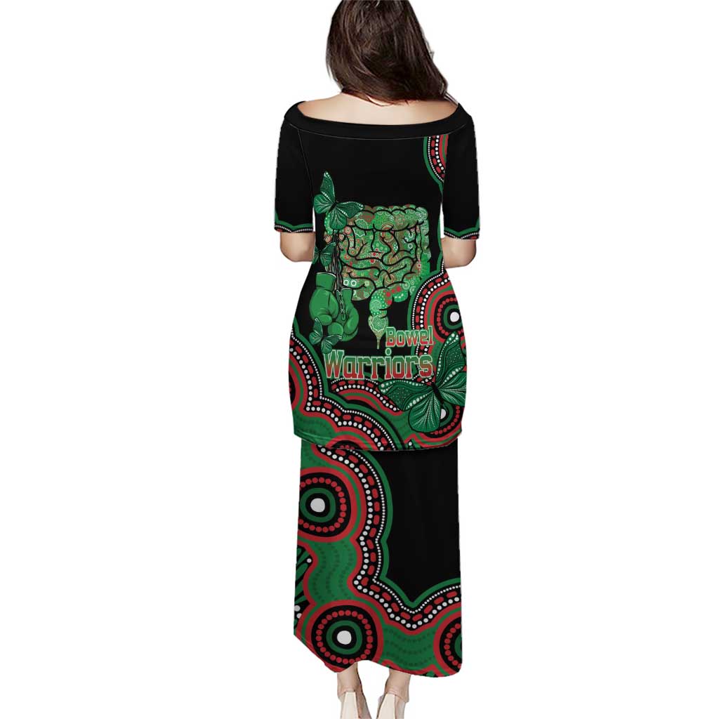Australia Bowel Cancer Awareness Month Puletasi Boxing Gloves Warriors Aboriginal Art