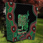 Australia Bowel Cancer Awareness Month Quilt Boxing Gloves Warriors Aboriginal Art