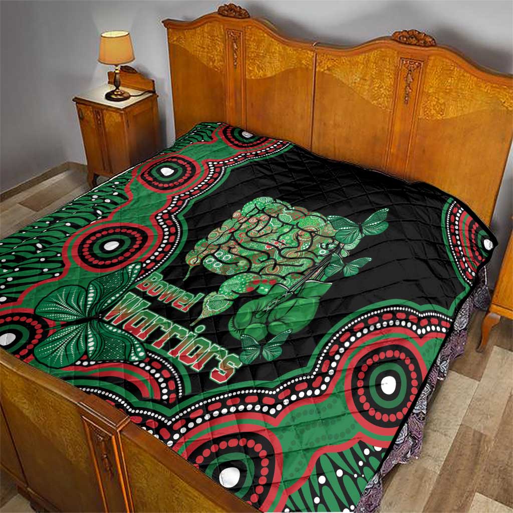 Australia Bowel Cancer Awareness Month Quilt Boxing Gloves Warriors Aboriginal Art