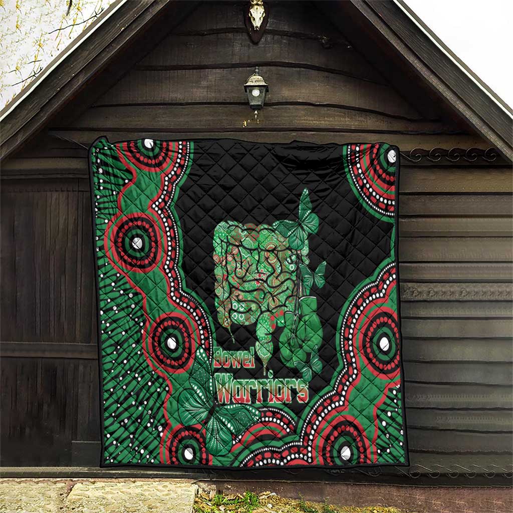 Australia Bowel Cancer Awareness Month Quilt Boxing Gloves Warriors Aboriginal Art