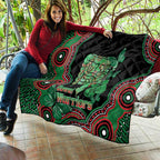 Australia Bowel Cancer Awareness Month Quilt Boxing Gloves Warriors Aboriginal Art