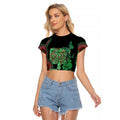 Australia Bowel Cancer Awareness Month Raglan Cropped T Shirt Boxing Gloves Warriors Aboriginal Art