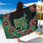 Australia Bowel Cancer Awareness Month Sarong Boxing Gloves Warriors Aboriginal Art