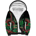 Australia Bowel Cancer Awareness Month Sherpa Hoodie Boxing Gloves Warriors Aboriginal Art
