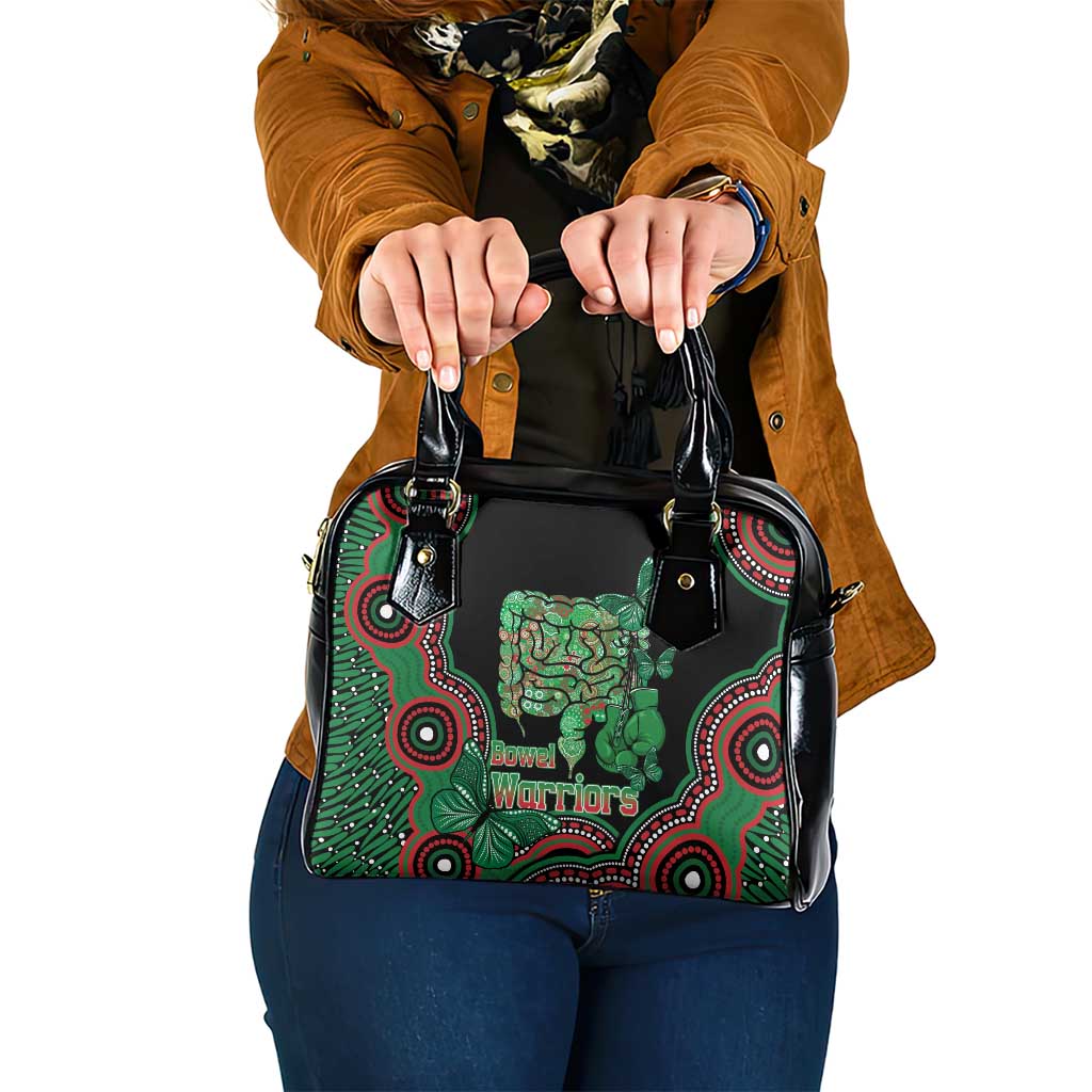 Australia Bowel Cancer Awareness Month Shoulder Handbag Boxing Gloves Warriors Aboriginal Art