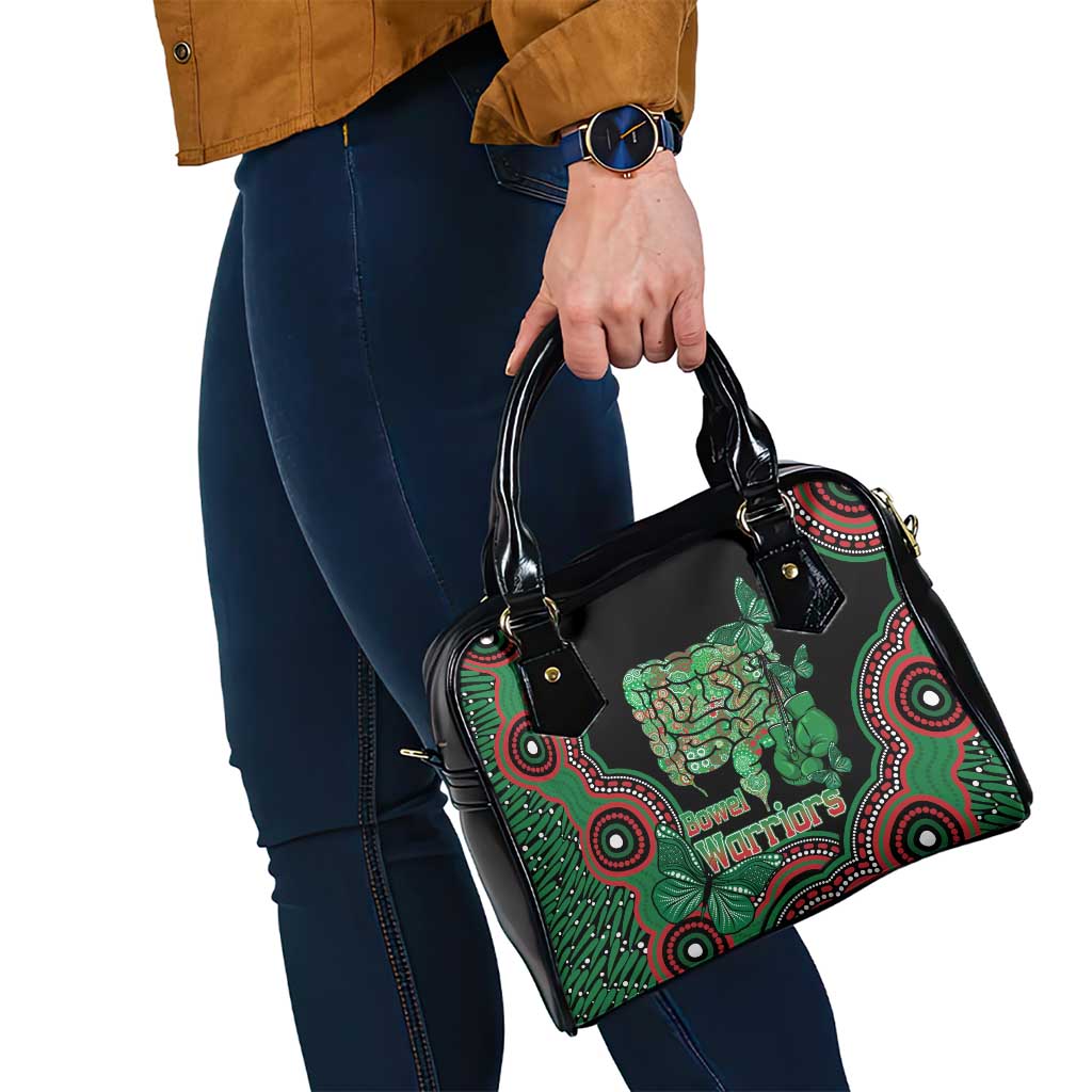 Australia Bowel Cancer Awareness Month Shoulder Handbag Boxing Gloves Warriors Aboriginal Art