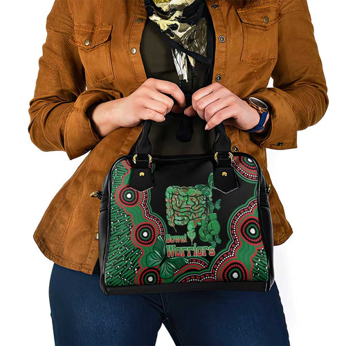 Australia Bowel Cancer Awareness Month Shoulder Handbag Boxing Gloves Warriors Aboriginal Art