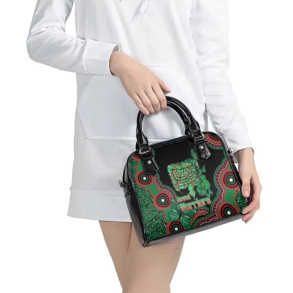 Australia Bowel Cancer Awareness Month Shoulder Handbag Boxing Gloves Warriors Aboriginal Art