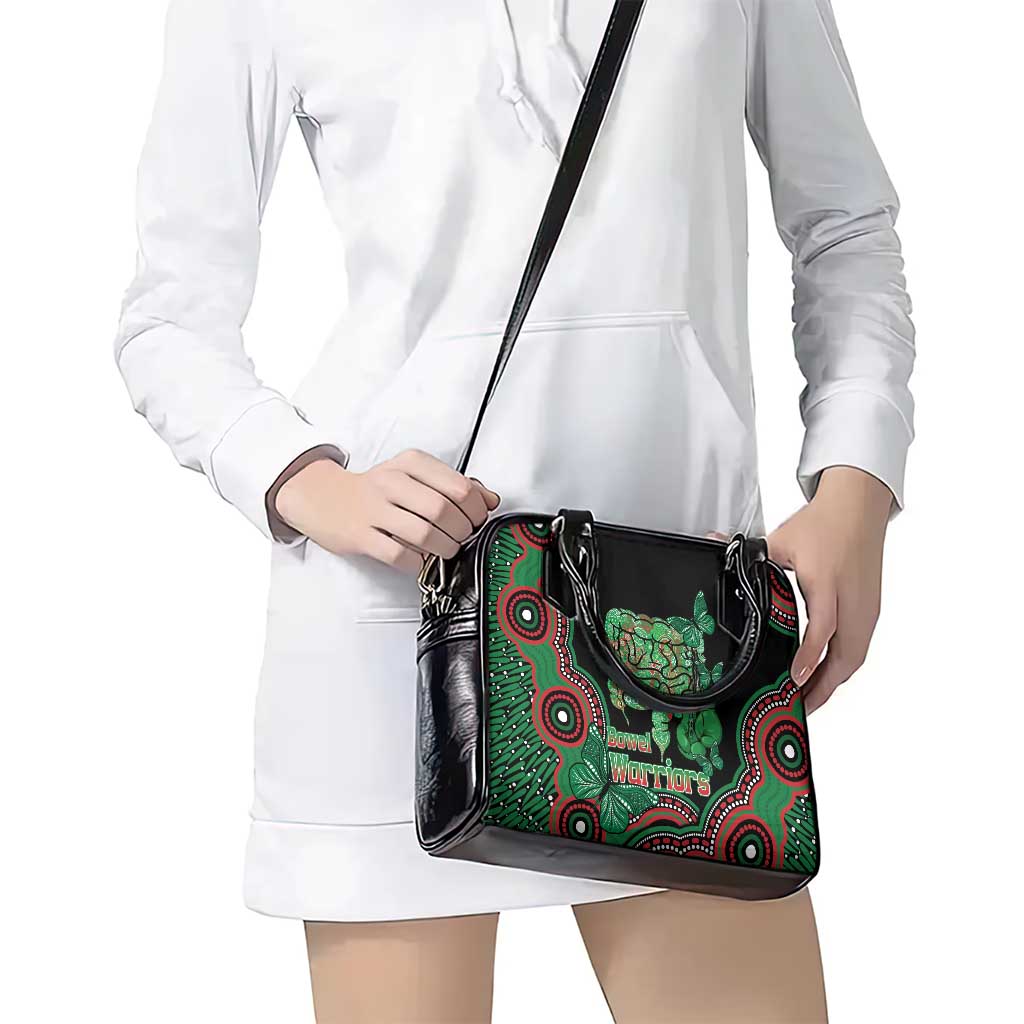 Australia Bowel Cancer Awareness Month Shoulder Handbag Boxing Gloves Warriors Aboriginal Art