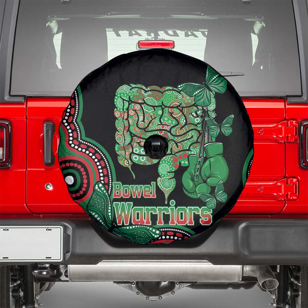 Australia Bowel Cancer Awareness Month Spare Tire Cover Boxing Gloves Warriors Aboriginal Art