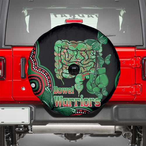 Australia Bowel Cancer Awareness Month Spare Tire Cover Boxing Gloves Warriors Aboriginal Art